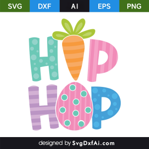 Hip Hop Easter SVG Cut File, PNG, EPS, .AI, DXF Design