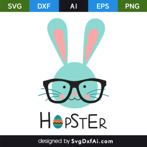 Hopster SVG Cut File, PNG, EPS, .AI, DXF Design