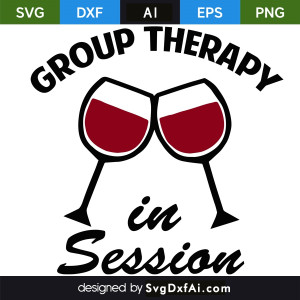 Group therapy in Session SVG Cut File, PNG, EPS, .AI, DXF Design