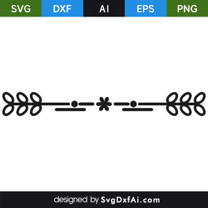 Geometric Pattern Divider SVG Cut File, PNG, EPS, .AI, DXF Design