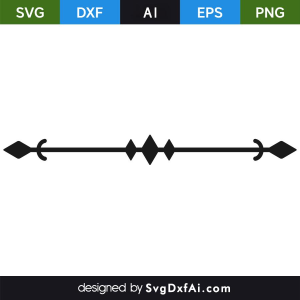 Scribble Divider Illustration SVG Cut File, PNG, EPS, .AI, DXF Design